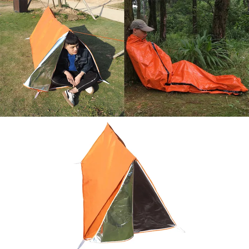 Abri de tente de tube durable extérieur de survie de tente de tube de  secours pour la survie de camping de cyclisme