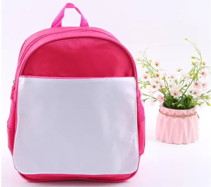 Sublimação DIY em branco crianças crianças mochila jardim de infância saco de livro impressão de transferência quente