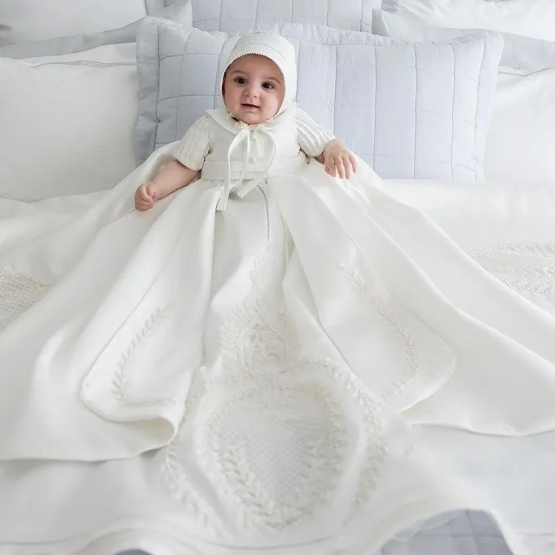 Buy Coozy Baby Girls Dresses Christening Baptism Gowns, Ivory, Size 0-6  Months at Amazon.in