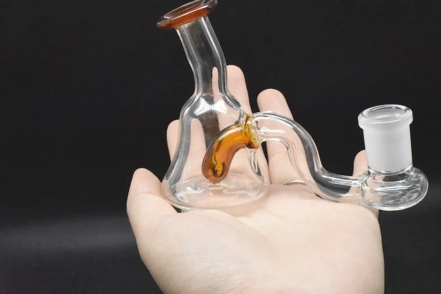 Nouvelle arrivée 14mm femelle mâle verre Bong mini conduites d'eau plates-formes pétrolières verre Bong épais recycleur plate-forme pétrolière pour fumer