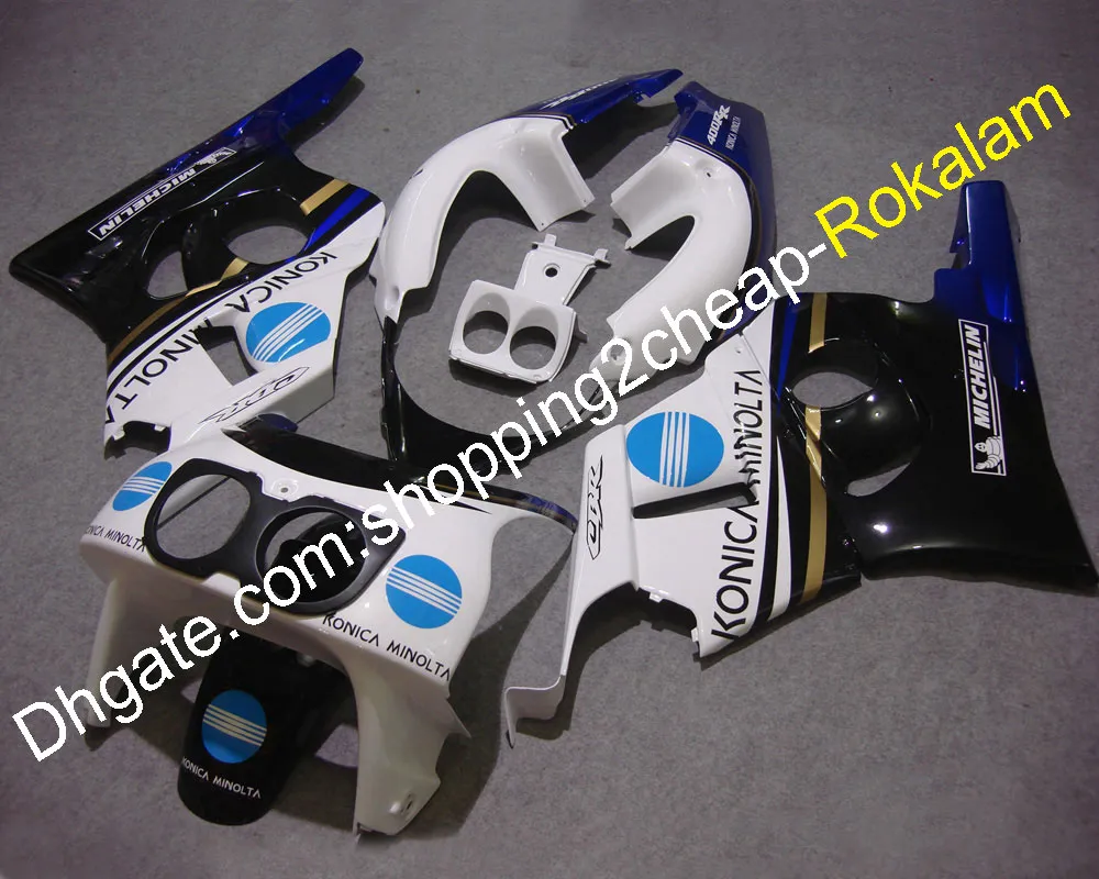 För Honda CBR400RR NC29 Fairings 1990-1998 CBR 400 RR CBR400 400RR 90-98 NC 29 ABS Motorcykeldelar Svartvit