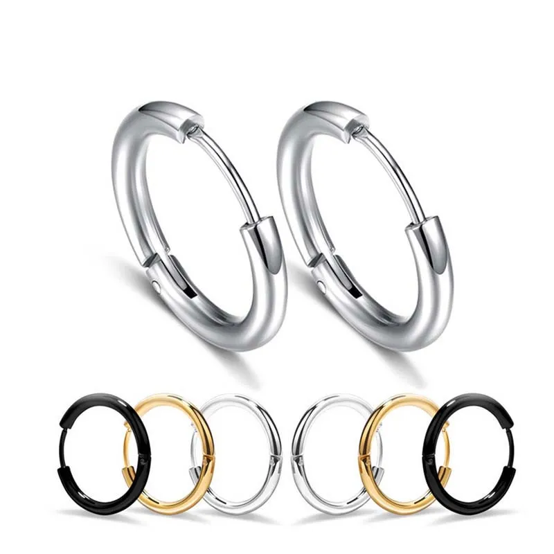 Stainless steel hoop earrings women mens earings ear rings will and sandy fashion jewelry