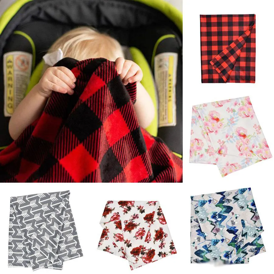 Automne hiver nouveau-né bébé en peluche Double couche polaire tissu bébé Minky couverture douce Swaddle couverture bébés enveloppé tissu