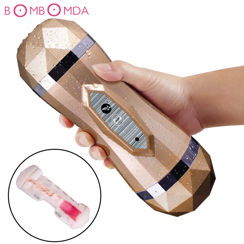 Automatic Masturbator Cup with Dual Tunnels and 36 Frequency Vibrations  Silicone Male Sex Toy from Dhgate Masturbators - price 43.39