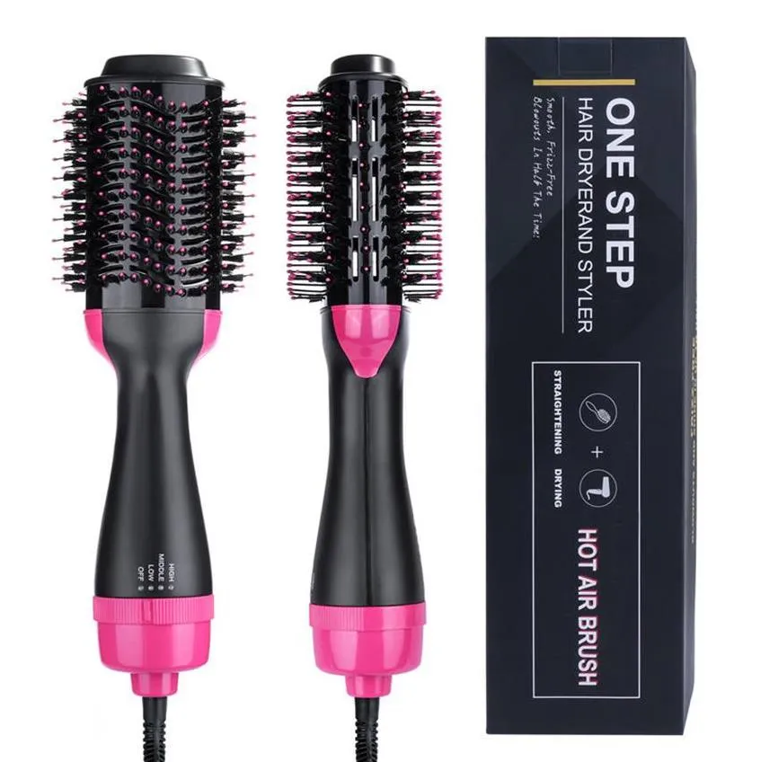 Multifunction Negative Ion Blowing Volume Straight Dual-purpose Comb One Step Hair Dryer and Styler Hot Air Brush 2-in-1 Hair Comb Salon