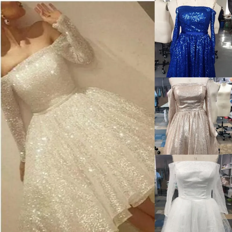 Shine Bright: Sequin Homecoming Cocktail Dresses - White, Long Sleeve, A-Line. Shop Now! from Dhgate Prom Dresses - price 141.71 Shine Bright: Sequin Homecoming Cocktail Dresses - White, Long Sleeve, A-Line. Shop Now! from Dhgate Prom Dresses - price 141.71