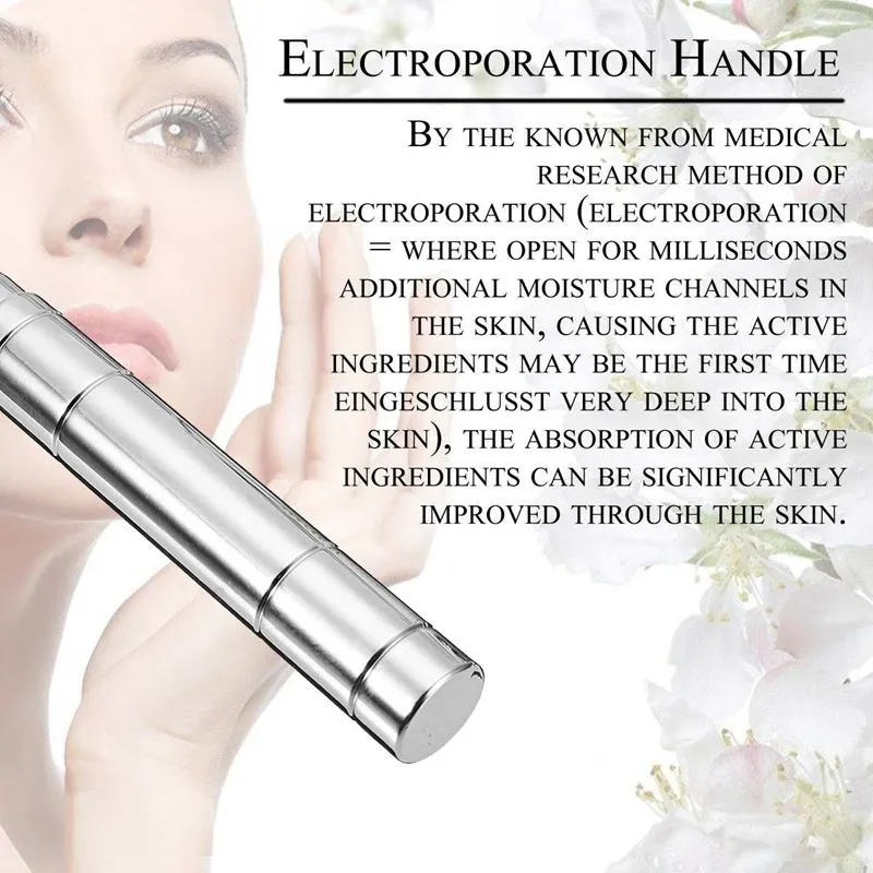 Draagbare 2 in 1 Cryo No Needle Electroporation Meso Mesotherapie Cool Facial Anti Aging Skin Care Beauty Machine