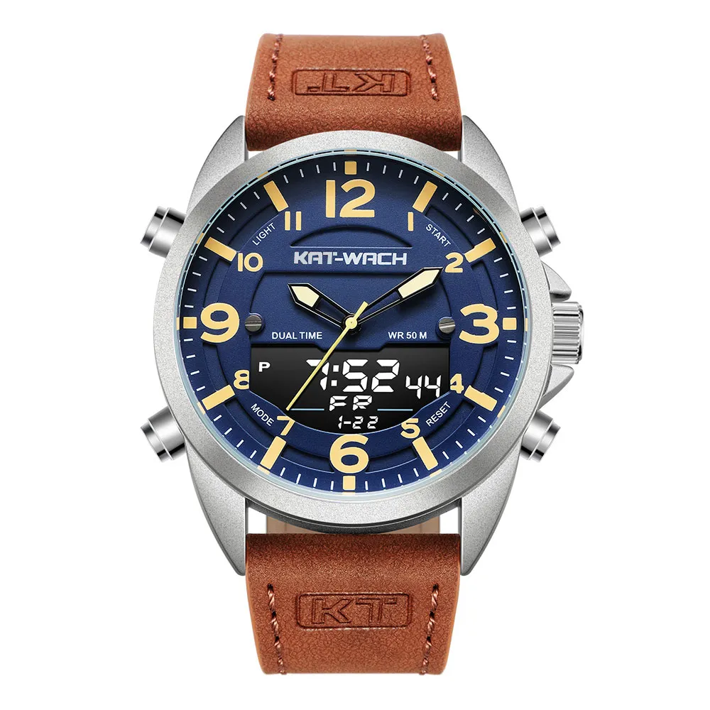Qualit KT Luxe Montre Homme 2020 Top Marque Cuir Montres Homme