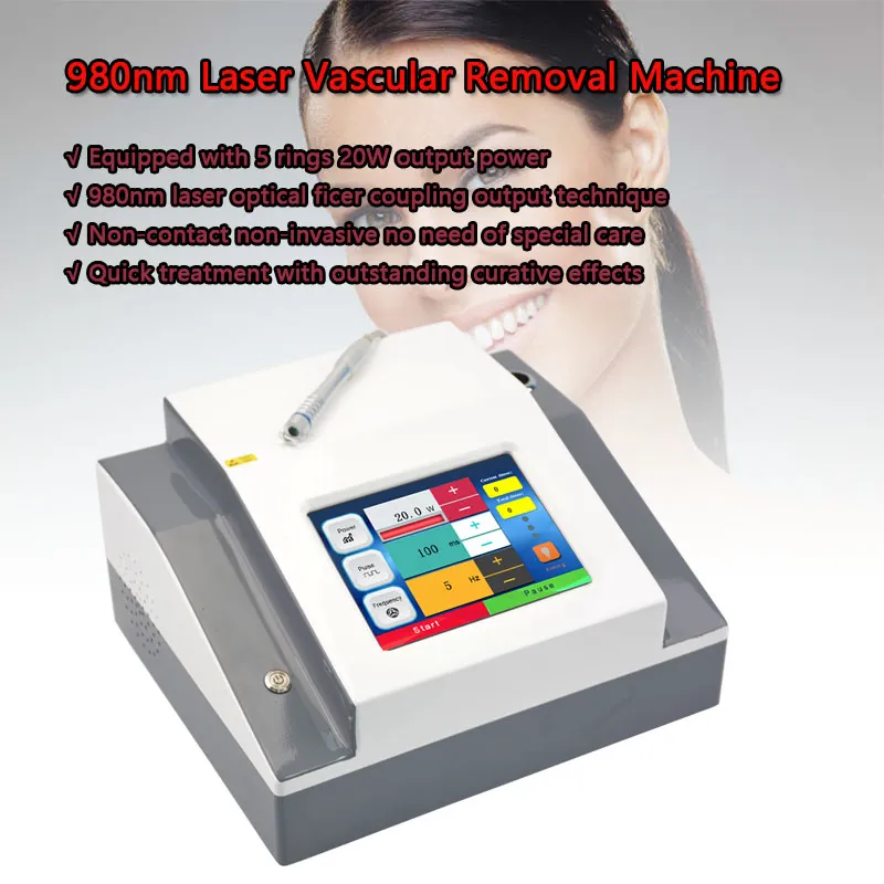 980nm diode laser vascular vein removal beauty salon machine spider veins remove lazer equipment