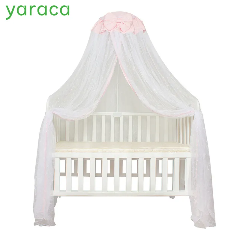 Portable Baby Crib Mosquito Net 100 Cotton Folding Canopy Breathable Travel Friendly Unisex for Infants and Toddlers
