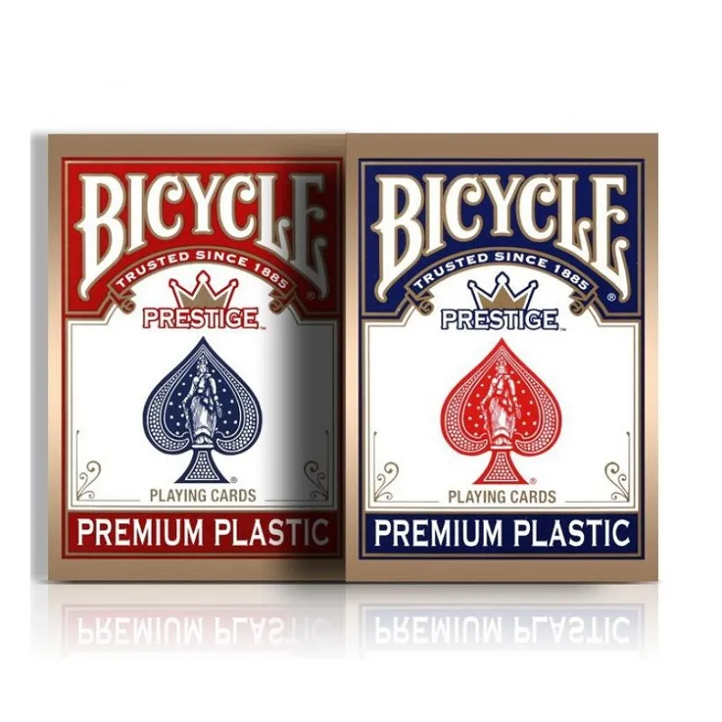 Fiets Prestige Speelkaarten Brug Maat Rood / Blauw Premium Plastic Dura Flex Deck Magic Card Games Magic Trucs Props