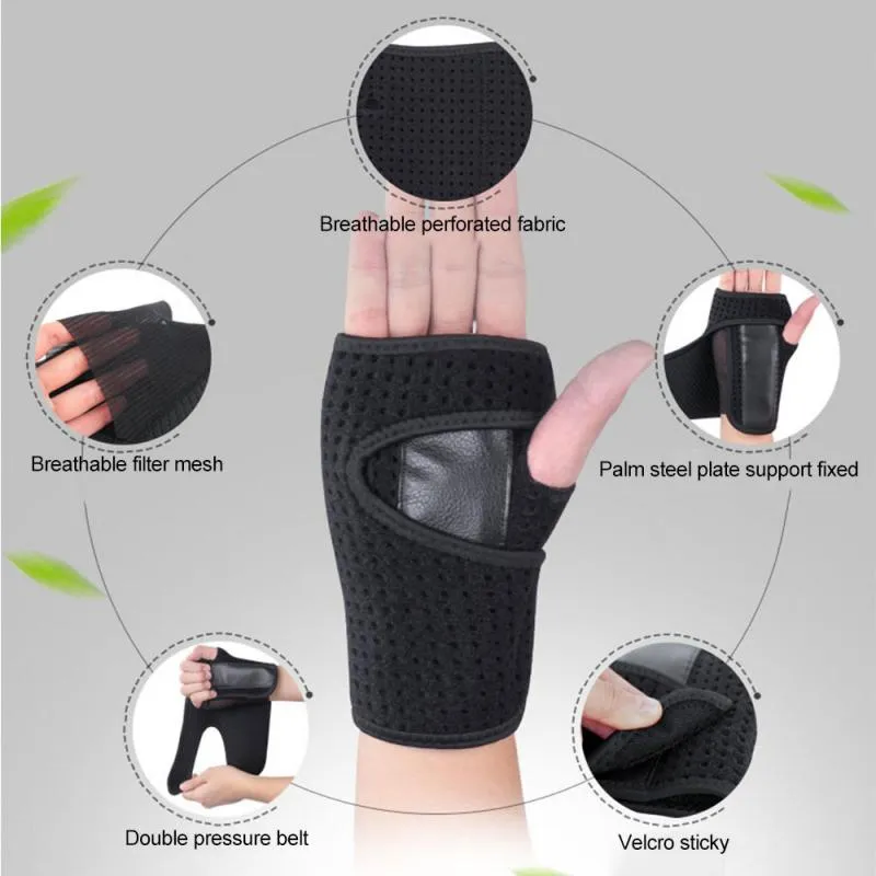 Wrist Support Weight Lifting Gloves Training Gym Grips Fitness Glove