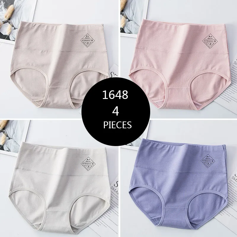 Cheap LANGSHA Panties Women Breathable Soft Cotton Underwear Cute Print  Seamless Briefs Plus Size M To 5XL
