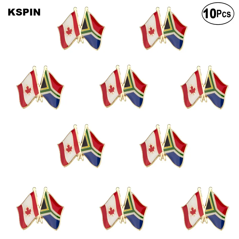 Канада Южная Африка Отворотный флаг ПИН-ПИН Значок Брош Булавки значки