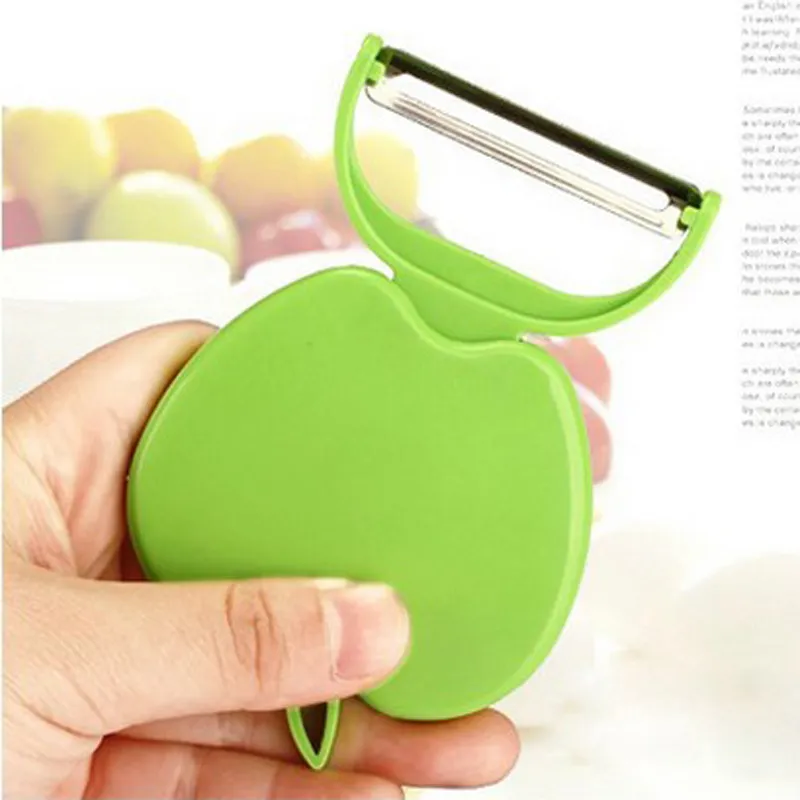 Foldable Apple Zesters Fruit Vegetable Peeler Tools Apples Shape Vegetables Fruits Peelers Paring Knife Kitchen Gadgets Tool DBC BH3474