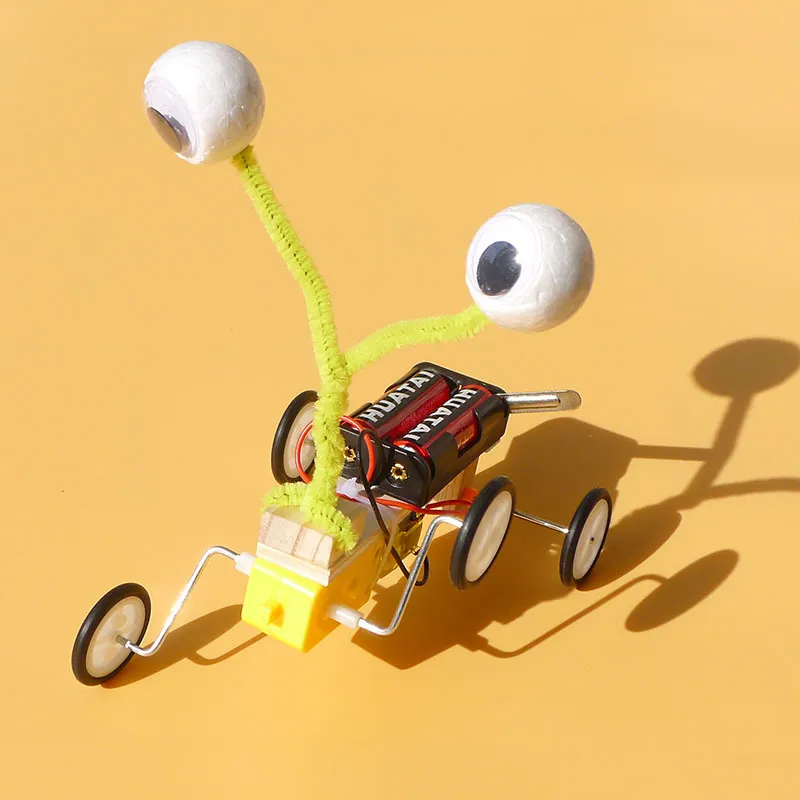 소규모 과학 기술 발명을위한 실험 교육 보조제 및 장비 전기 모터 로봇 크롤러 장난감 도매 과학