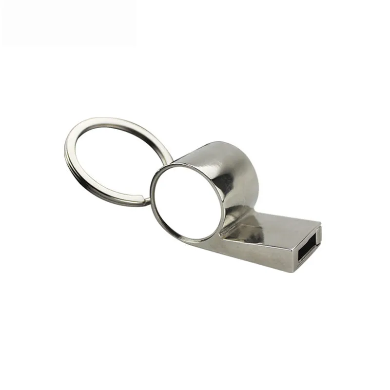 Nieuwe aankomst Sublimatie Blanco Metal Whistle Sleutelhanger Hot Transfer Afdrukken Custom Sleutelhangers Verbruiksartikelen Materialen