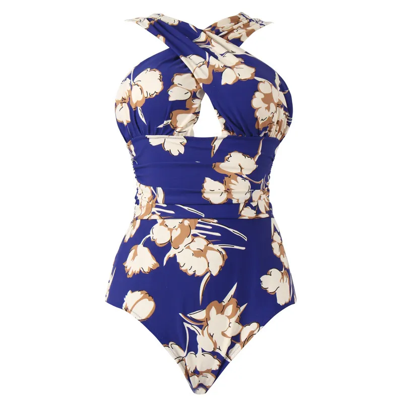 Bather One Piece Swimsuit Plus Size Swimwear Feminino 2019 Natação Terno para Mulheres Sexy Bodysuit Monokini Ternos de Banho May Praia Y19062801