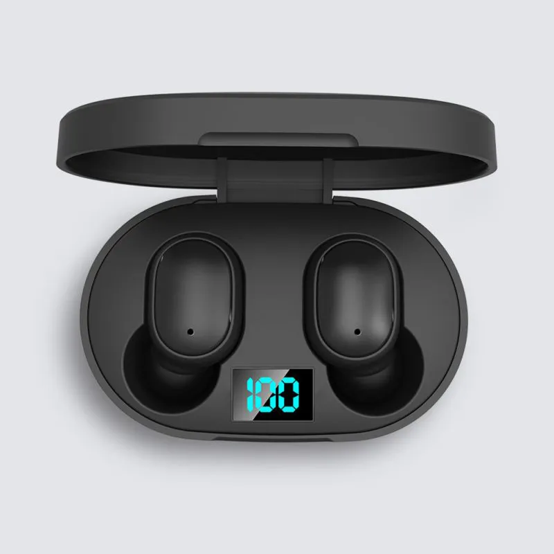 Cuffie Bluetooth senza fili Auricolari Bluetooth 5.0 TWS casque Auricolari bluetooth wireless con custodia di ricarica da 250 mAh per lo sport