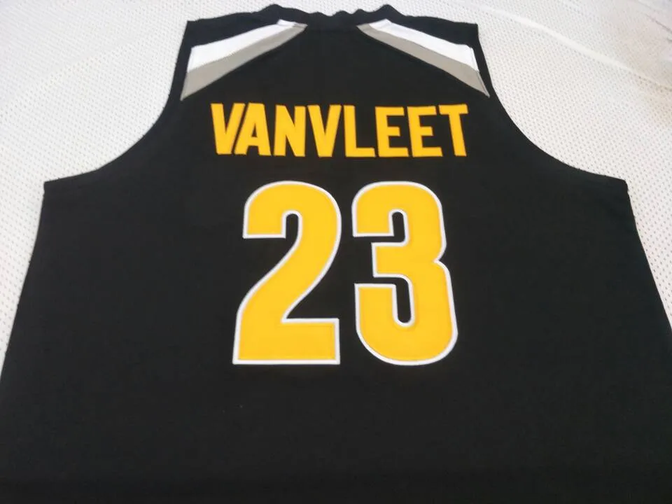 Custom Men Youth women Vintage Wichita State Shockers Fred VanVleet #23 Basketball Jersey Size S-4XL or custom any name or number jersey