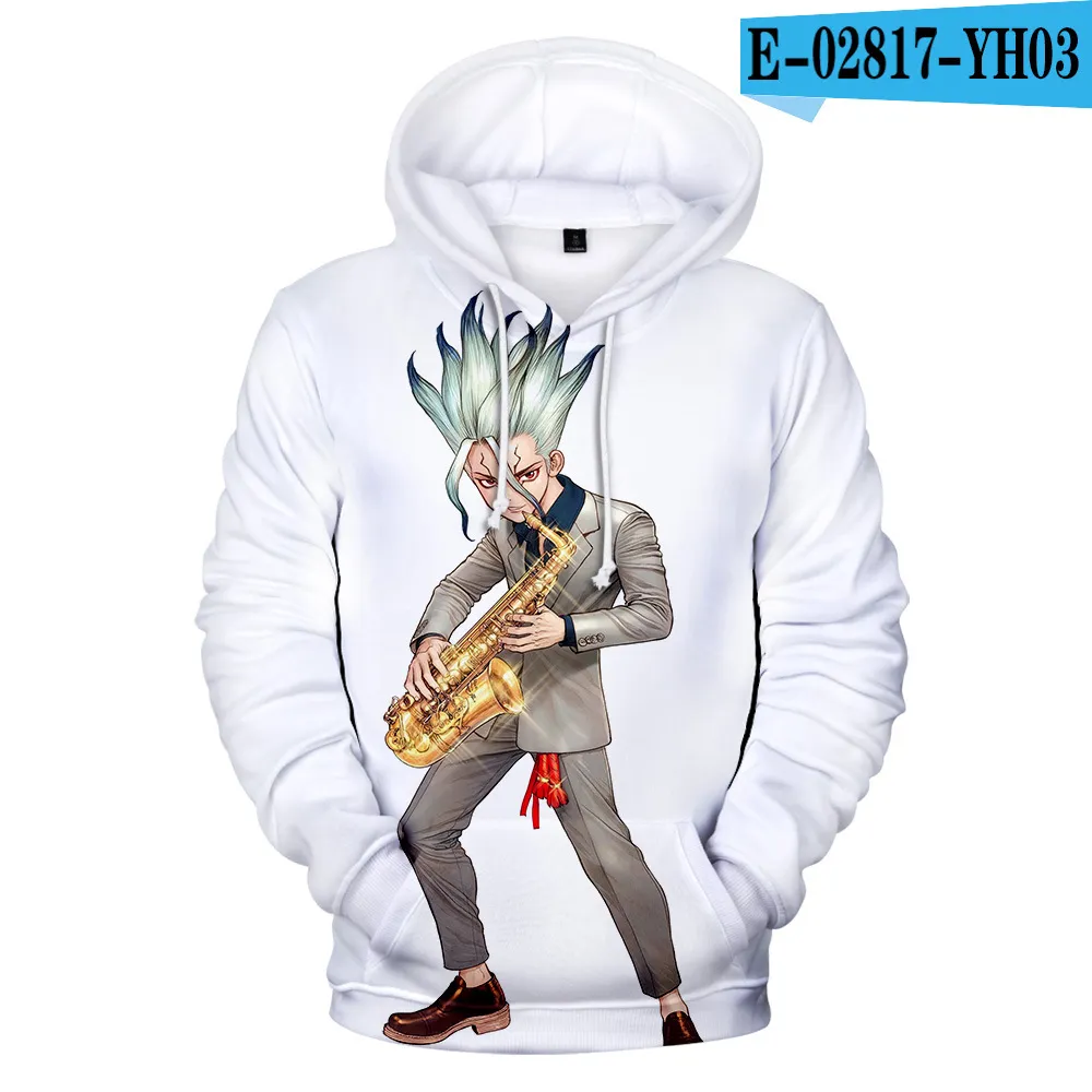 Anime Dr.Stone Green Graphic Hoodie 2019 Stone World Ishigami