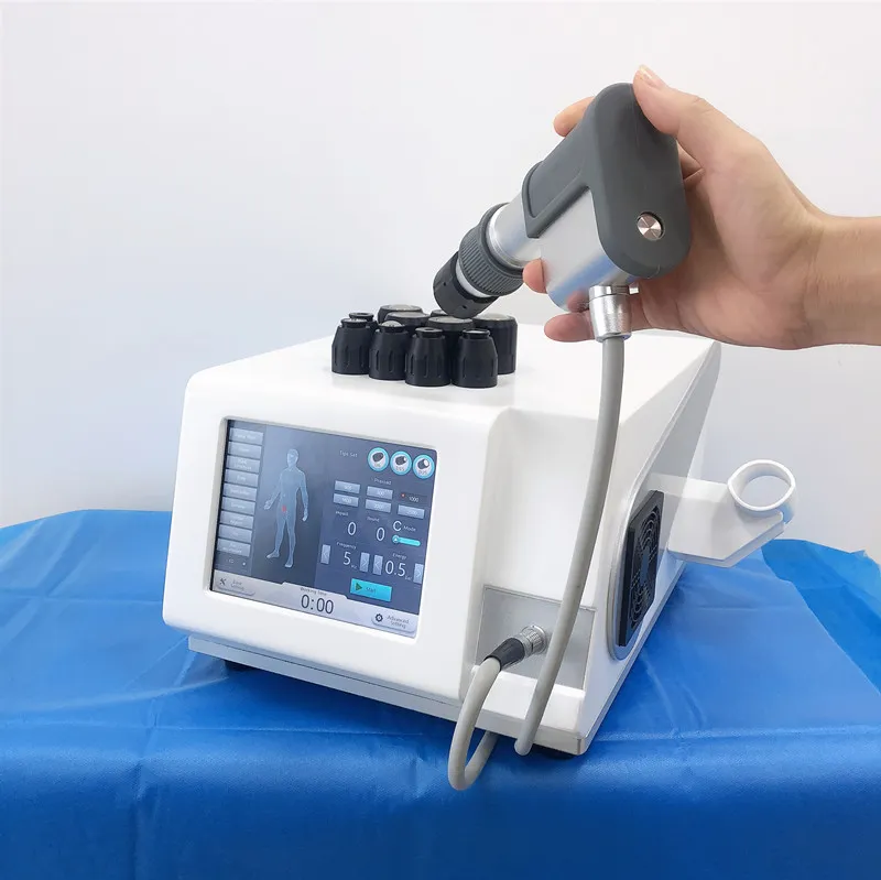 Extracorporeal Shock Wave Therapy Equipment Health Gadgets med pneumatisk ballistisk teknik Luftkomprimerad Shockwave Machine CE-certifiering