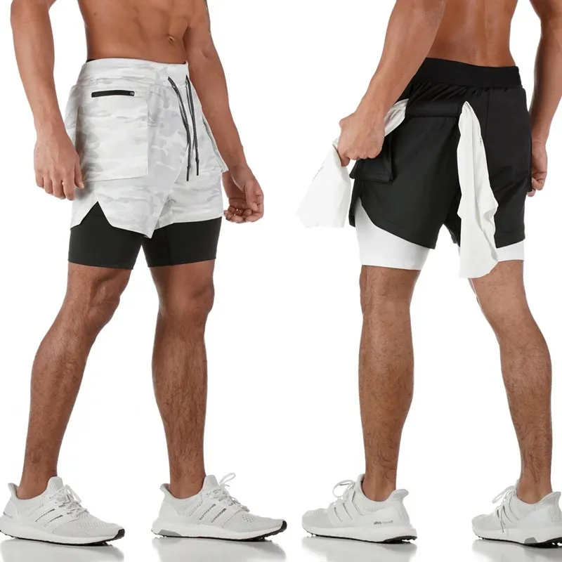 Hot Fashionable Men's Running Shorts Quick-Drying Mesh Straight Crop Pants Fitness Sports Tights