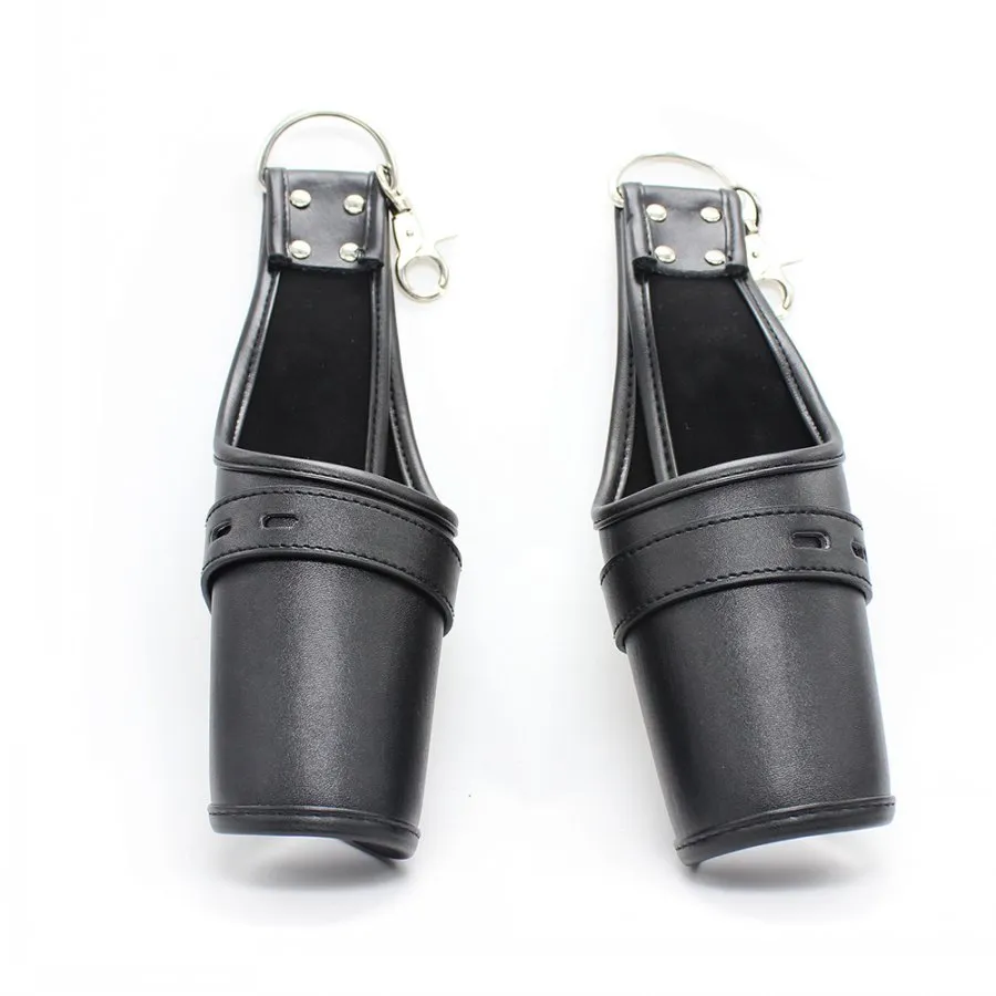 Menottes Chevilles En Cuir PU - Jeu De Rôle BDSM - Neuf - Pour Adultes