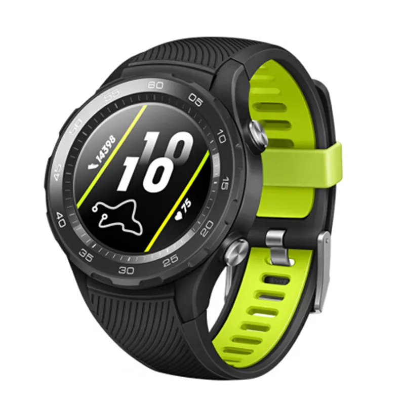 Original Huawei Watch 2 Smart Watch Support LTE 4G Telefonsamtal GPS NFC Heart Rate Monitor ESIM Armband för Android iPhone Vattentät klocka