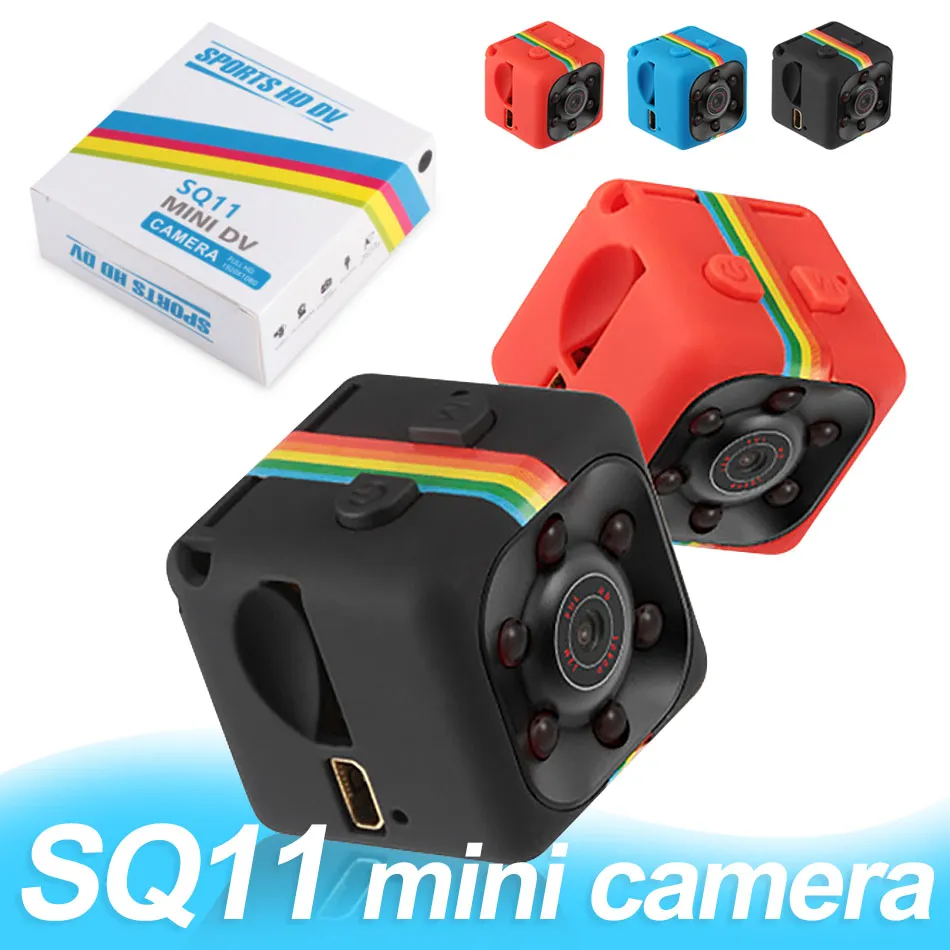 SQ11 Mini Micro HD Caméra cachée 1080P Capteur vidéo Visionnage Night Vision Caméscope Micro caméras DVR DV Recorder