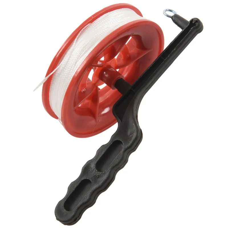 100m Twisted String Line Red Wheel Kite Reel Winder