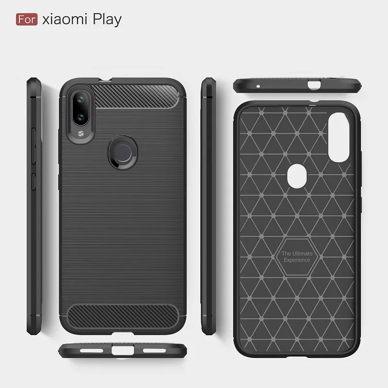 2019 DHL Free MobilePhone Cases For Xiaomi Play Cover Soft TPU Fitted cover for Xiaomi Mi Play smartphone case