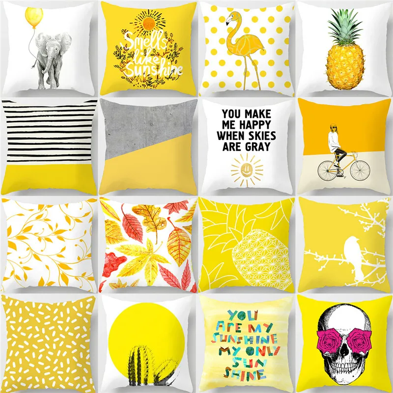 Housse de coussin en cachemire, peau de pêche, ananas, fruits, canapé, lit, géométrie, nordique, taie d'oreiller décorative pour la maison