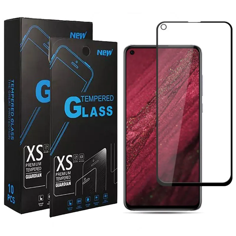 فقاعة خالية من الخدش الكامل غطاء شاشة الزجاج المقسى لموتو E30 E40 Xiaomi Poco M4 Pro 5g/Redmi Note 11 Samsung A52S 5G