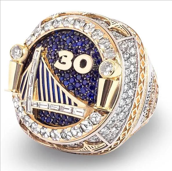 Wholesale guerriers champion bague bijoux hommes fans collection Souvenir mvp curry doigt 36