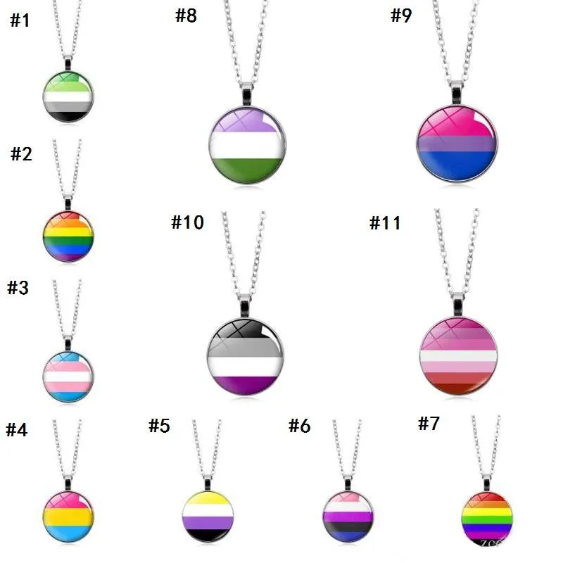 Rainbow Gay Pride necklace Love Wins Heart GLBT For Lesbians Gays Pride Bisexuals Transgender Men's LGBT Necklaces Jewelry