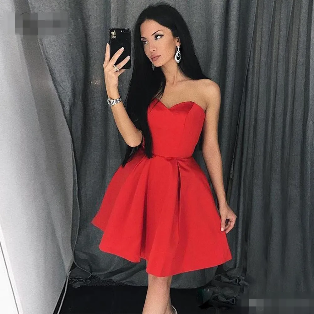 2020 simple short prom dresses 2019 formal cocktail party dress evening gowns Homecoming Dress bohemio vestido de novia sweetheart neck