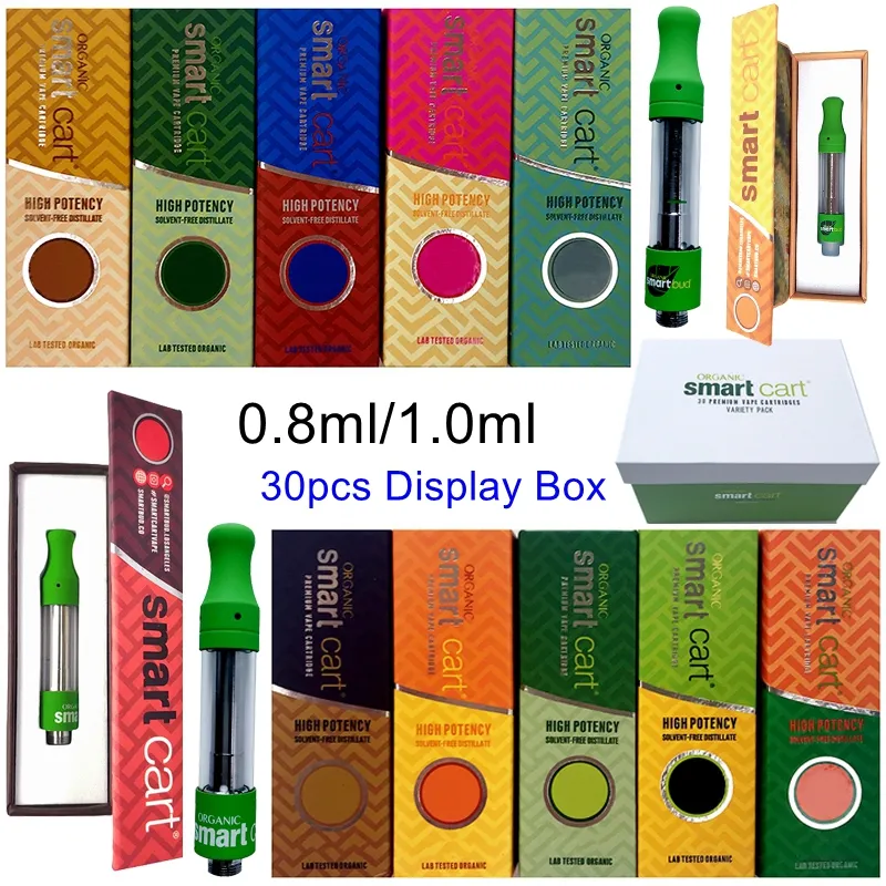 Vape Cartridges Vape Pen Carts With Box Smart Bud Thick Oil Wax Vaporizer Empty 510