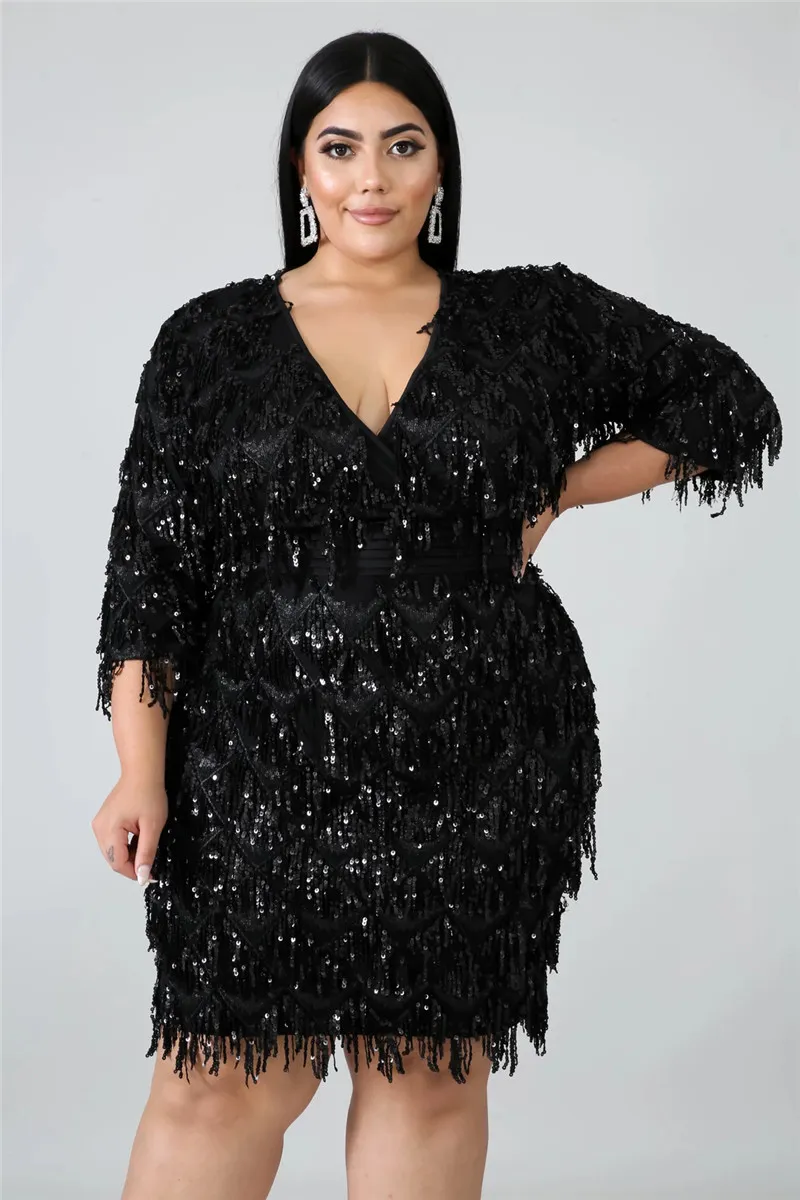 Plus size sequin skirt 7xl top