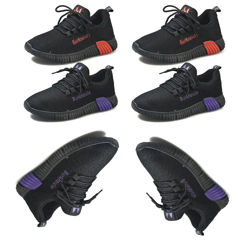 donne di stile atletico scarpe triple nero rosso della maglia viola traspirante comode scarpe da ginnastica di sport del progettista delle scarpe da tennis di dimensioni 35-40 in esecuzione