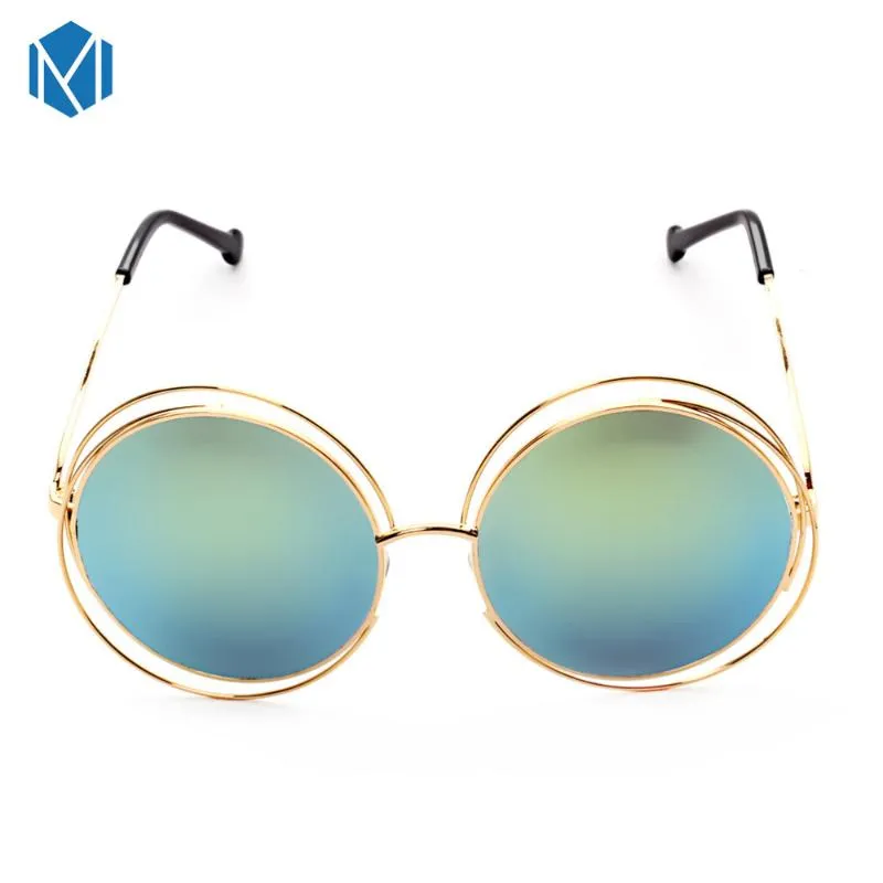Oversized Round Sunglasses for Women with Alloy Frame and UV  display picture 1