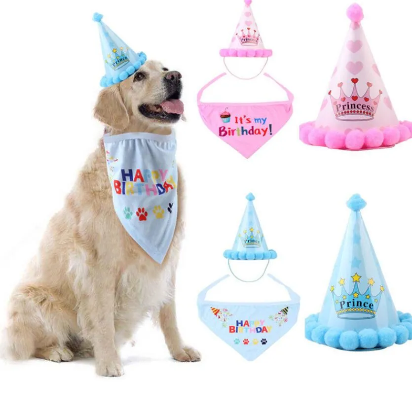 Süßes Cowboy-Kostüm Für Kleine Hunde & Katzen – Mit Hut & Bandana Für Halloween & Partys (Rosa, Klein)