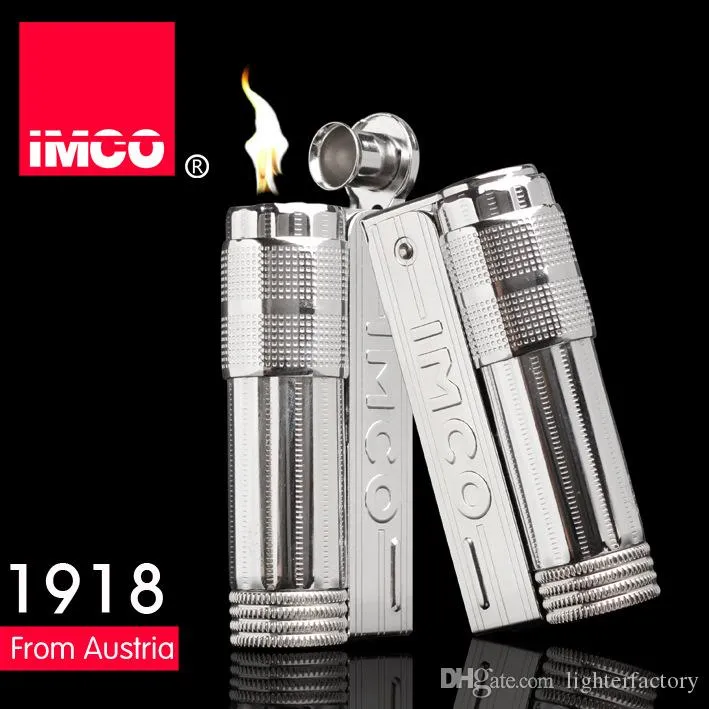 (Nouveau briquet sans carburant) Vintage véritable IMCO 6700 briquet en acier inoxydable ancien briquet à essence, hommes allume-cigare à huile