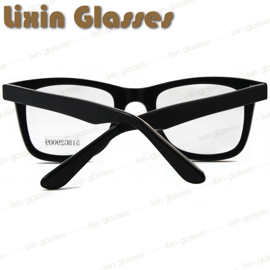 Vente en gros-2015 nouvelle carte conception acétate lentille claire lunettes cadre lunettes lunettes optiques en vente 51BG29009