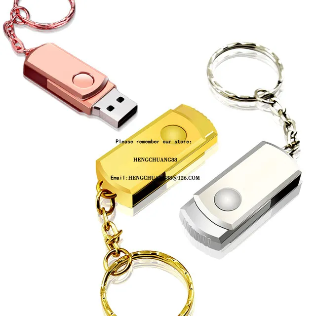 Porte-clés en cuir avec clé USB 64 GB