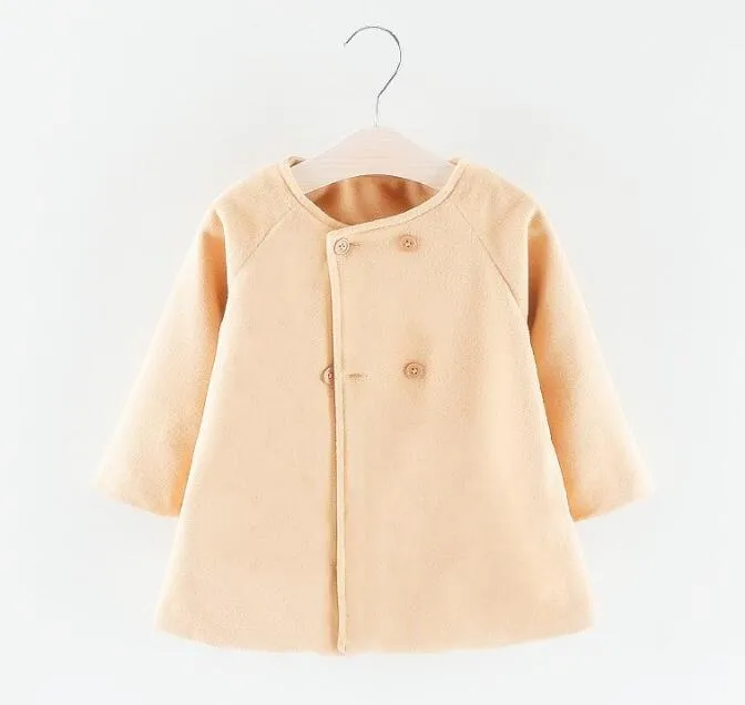 Baby Kid Autumn Winter Woolen Coats Nowy Europa Stany Zjednoczone Style Cashmere Cashmere Forn for Girl Whole3094