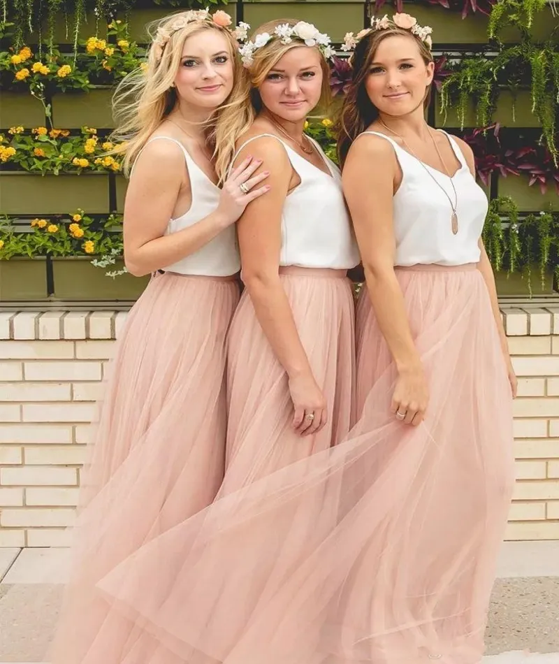 Vestidos De Dama De Honor De Falda De Falda De Tul Vestidos De
