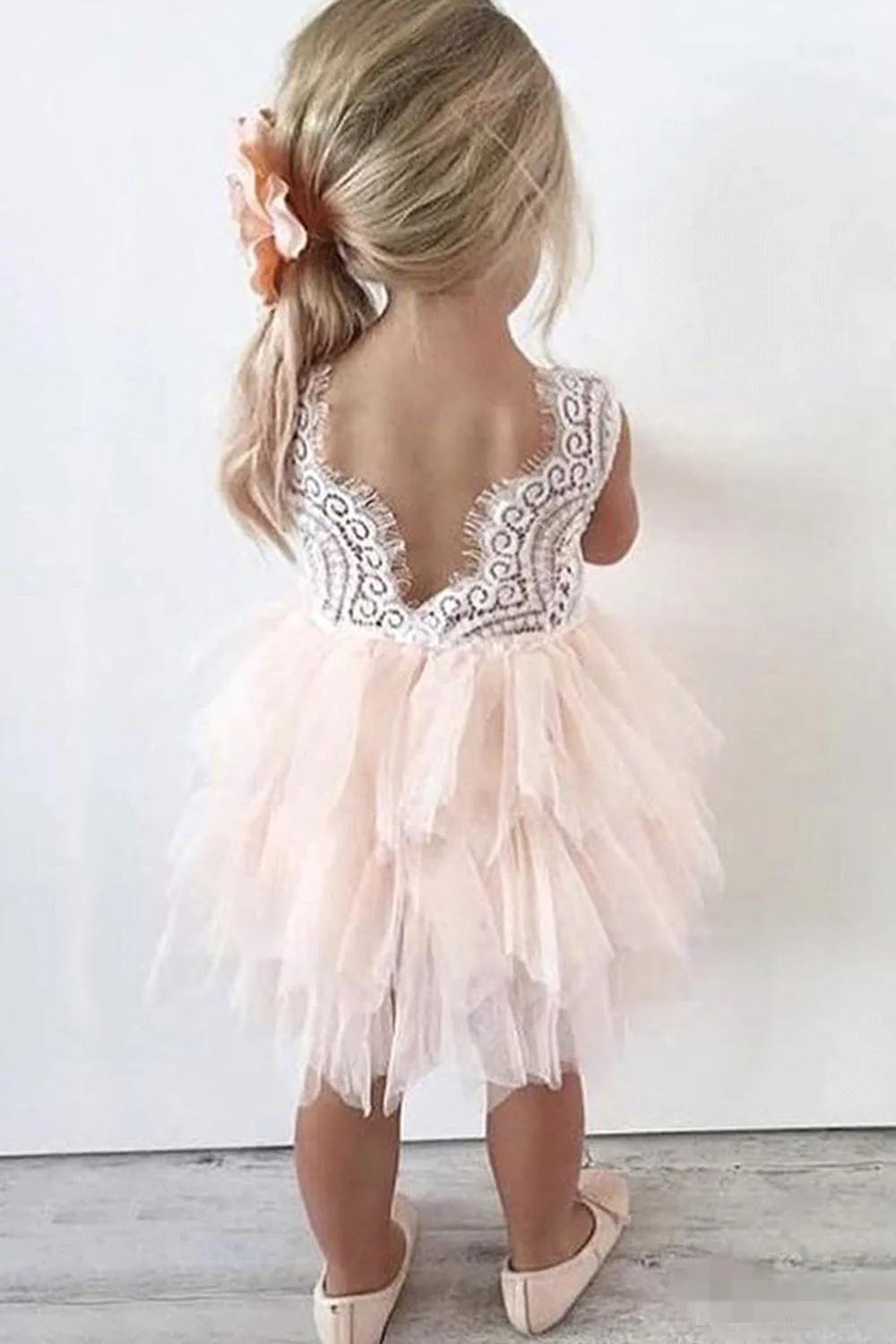 2019 Lindos Vestidos Cortos Para Ni as De Flores Encaje Tul Faldas