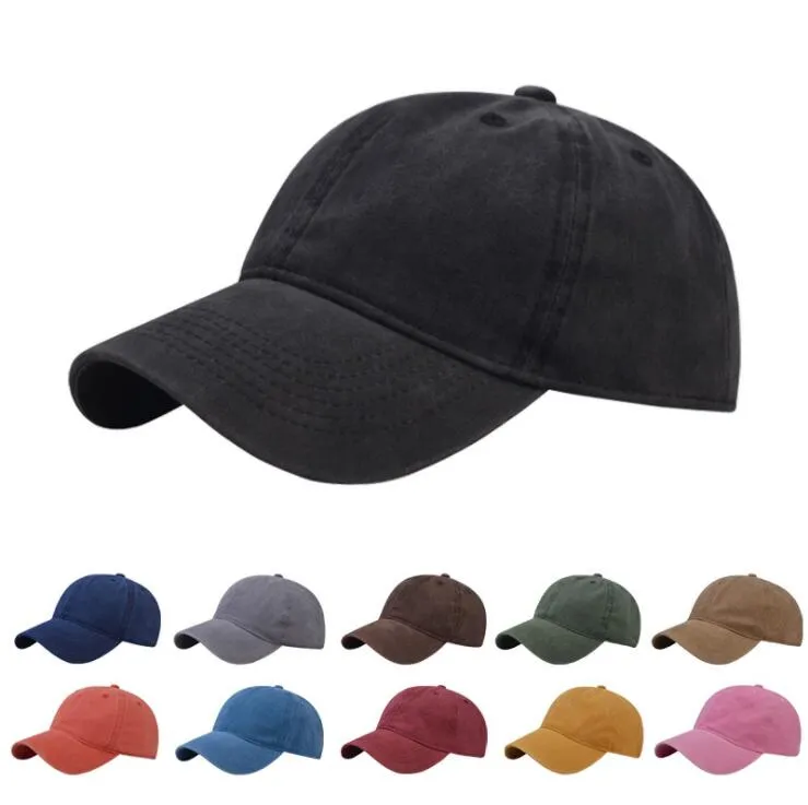 Solid Hat Old Vintage Baseball Cap Outdoor Sun Cap Unisex Bend Brim Capsnapback Snapback Reglable Mens Baseball Caps Golf Men s Hat LSK40