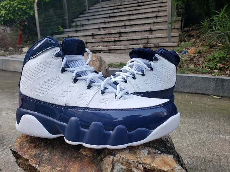 White and 2025 navy blue 9s
